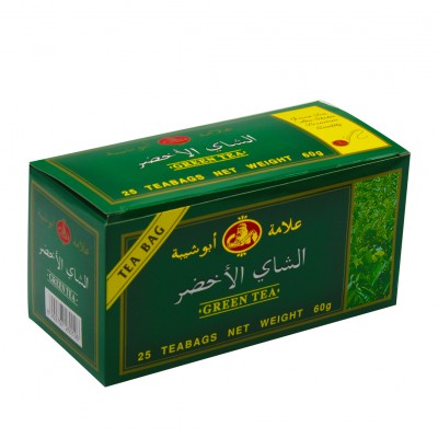 الشاي الاخضر علامة ابو شيبة.25كيس.