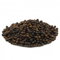 Black pepper grain .